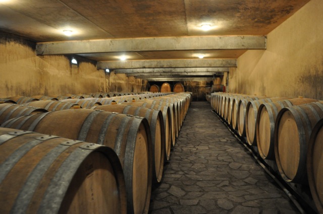 French Cellar Wine Barrels
