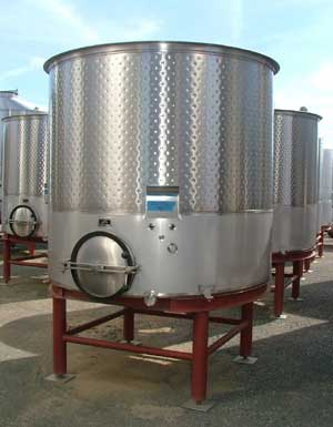 stainless wine tank open top fermenter
