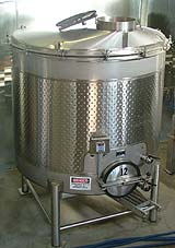 convert open top wine fermenter to  wine storage tank